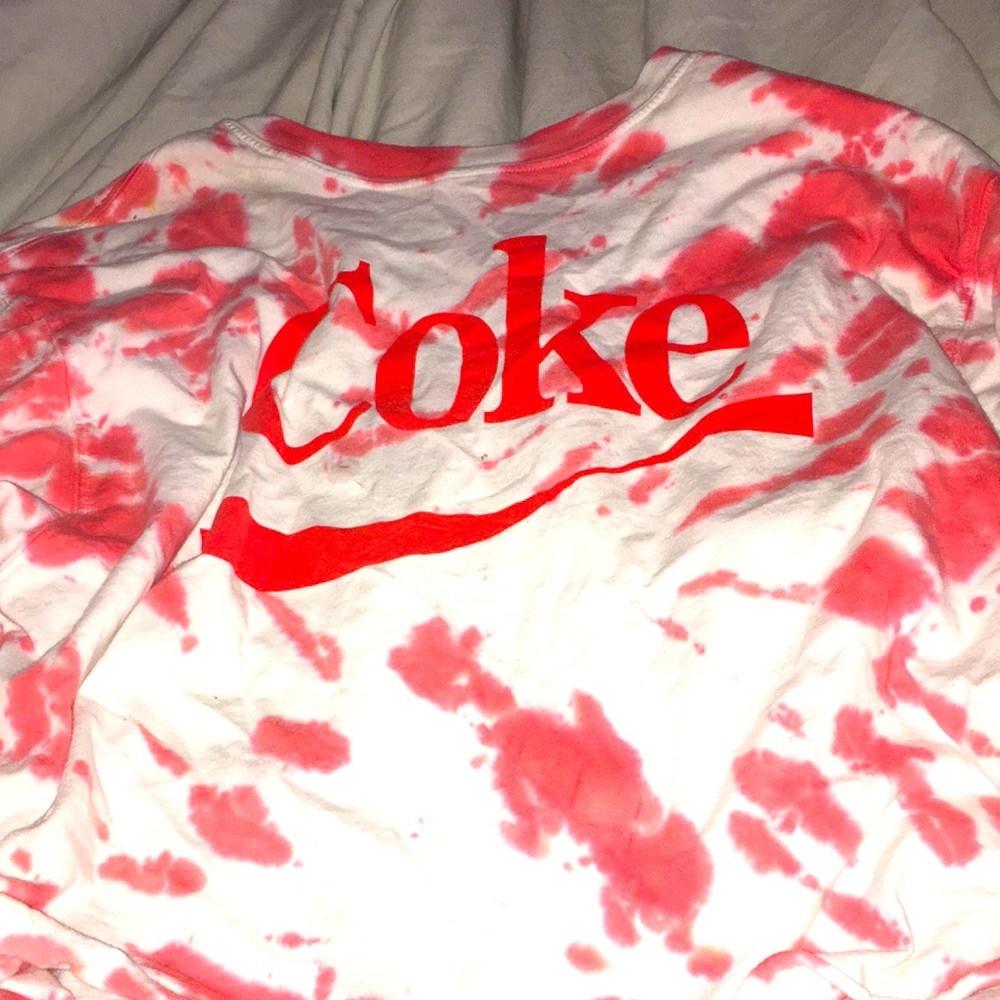 cropped coke long sleeve top